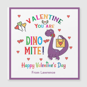Dinosaur Valentine Sie sind Dino-mite-Klassenzimme Magnetkarte