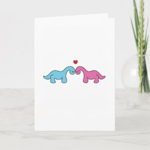 Dinosaur Valentine's Day Card Feiertagskarte