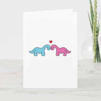 Dinosaur Valentine's Day Card Feiertagskarte