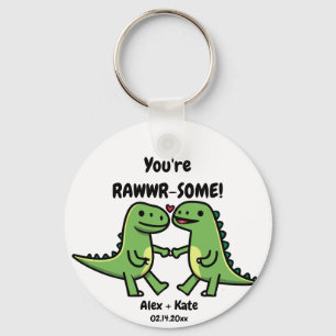 Dinosaur Valentines Schlüsselanhänger