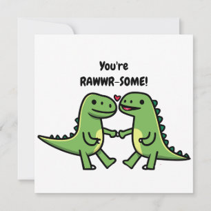 Dinosaur Valentinskarten Feiertagskarte