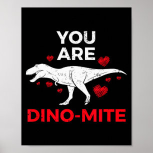 Dinosaur Valentinstag T Rex Geschenk Jungen Mädche Poster