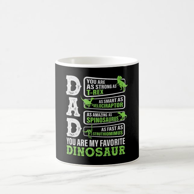 Dinosaur Vater Funny Father Dino Kaffeetasse (Mittel)