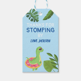 Dinosaur Vielen Dank, dass Sie durch Dschungelthem Geschenkanhänger