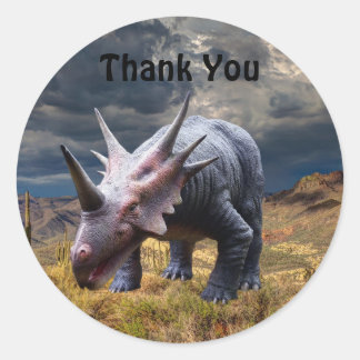 Dinosaur Vielen Dank Party Jurassic Park Classic R Runder Aufkleber