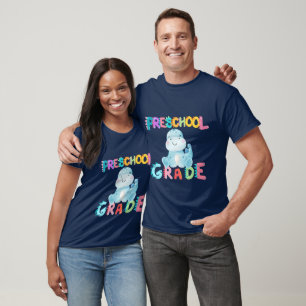 Dinosaur Vorschule GRADE Gruppe Lehrer Schule T-Shirt