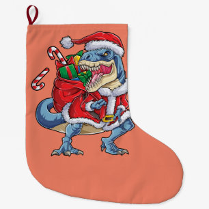 Dinosaur Weihnachten Santa Claus T rex Jungen Männ Großer Weihnachtsstrumpf