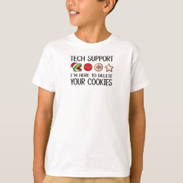 Dinosaur Weihnachten Tech-Support Ich Bin Hier, Um T-Shirt