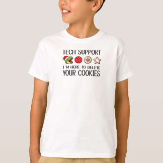 Dinosaur Weihnachten Tech-Support Ich Bin Hier, Um T-Shirt