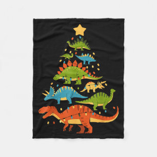 Dinosaur Weihnachtsbaum Dino Trex Dinosaur Liebhab Fleecedecke