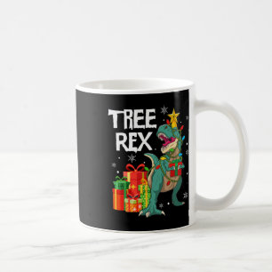 Dinosaur-Weihnachtsbaum-Pyjama-Rex-Reptil-Männer X Kaffeetasse