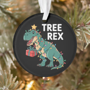 Dinosaur Weihnachtsbaum Rex Pajamas Xmas Lights Ornament