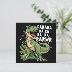 Dinosaur Weihnachtsbaum Rex Weihnachtsgeschenke Feiertagskarte