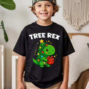 Dinosaur-Weihnachtsbaum T-Rex Süßer Dino Weihnacht T-Shirt