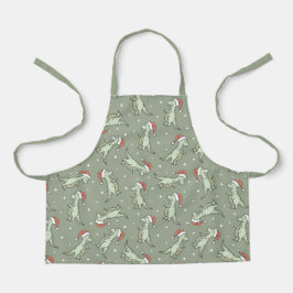 Dinosaur Weihnachtsjunge Weihnachtsmann Dino T-Rex Schürze