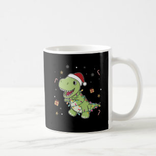 Dinosaur Weihnachtsschnee Winter T-Rex Dino Kaffee Kaffeetasse
