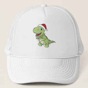 Dinosaur Weihnachtsschnee Winter T-Rex Dino Truckerkappe