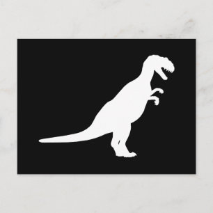 Dinosaur White Postkarte