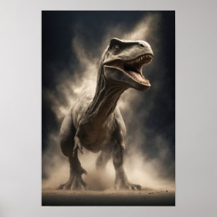 Dinosaur Wild Animal Elegante Dramatisches Porträt Poster
