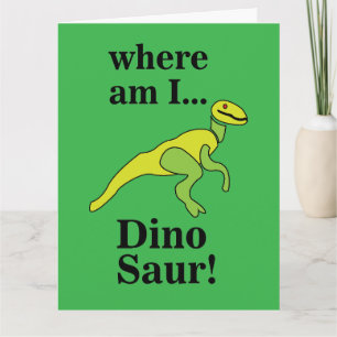 Dinosaur Wo bin ich Lustig Karte