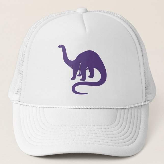 DinosaurHat - Lila Truckerkappe (Vorderseite)