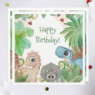 Dinosaurien-Geburtstag für Kinder Serviette