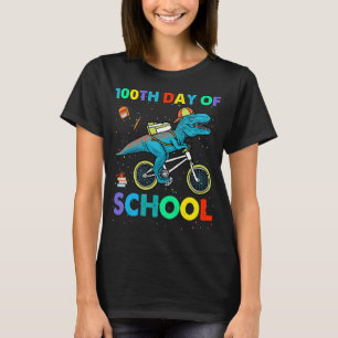Dinosaurier 100. Tag der Schule Kinder Jungen T-Shirt