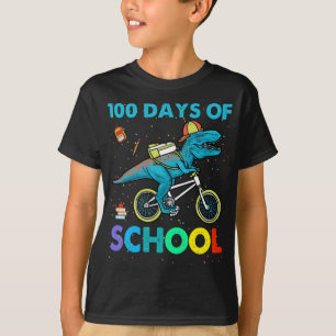 Dinosaurier 100 Tage Schule Kinder Jungen T-Shirt