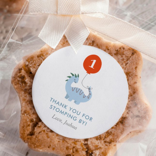 Dinosaurier 1. Geburtstag Party Sticker (Von Creator hochgeladen)