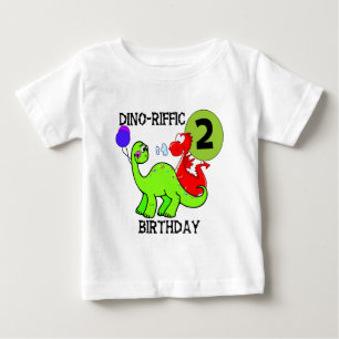 Dinosaurier-2. Geburtstags-T - Shirts und