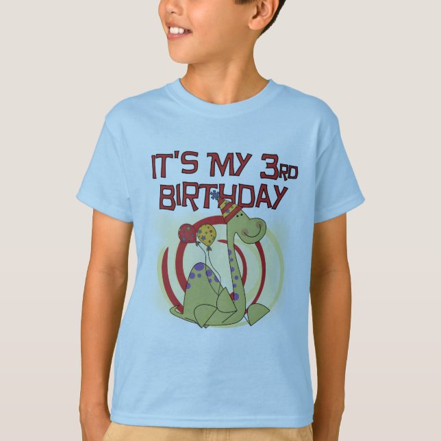 Dinosaurier 3. Geburtstag - Hemden und Geschenke T-Shirt (Vorderseite)