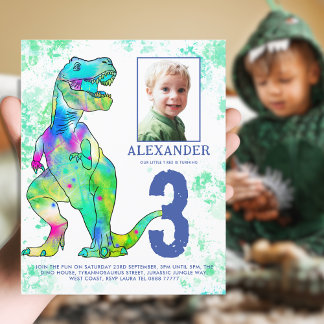Dinosaurier 3. Geburtstag Party Foto