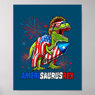 Dinosaurier 4. Juli Amerisaurus T Rex American Poster