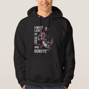 Dinosaurier 4. Juli T Rex essen donuts Funny Ind Hoodie