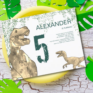 Dinosaurier 5. Geburtstagsparty