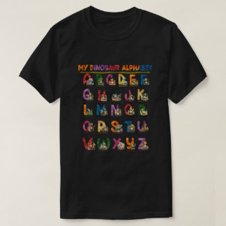Dinosaurier Alphabet A-Z ABC Dino T-Shirt