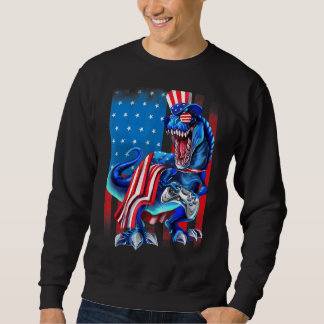 Dinosaurier America Flag Gaming Game Controller 4t Sweatshirt