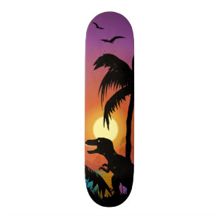 Dinosaurier an der Dämmerung Skateboard