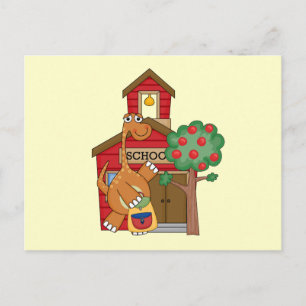 Dinosaurier an T - Shirt und Geschenke der Schule Postkarte