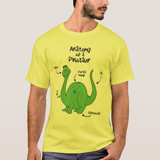 Dinosaurier-Anatomie T-Shirt (Vorderseite)