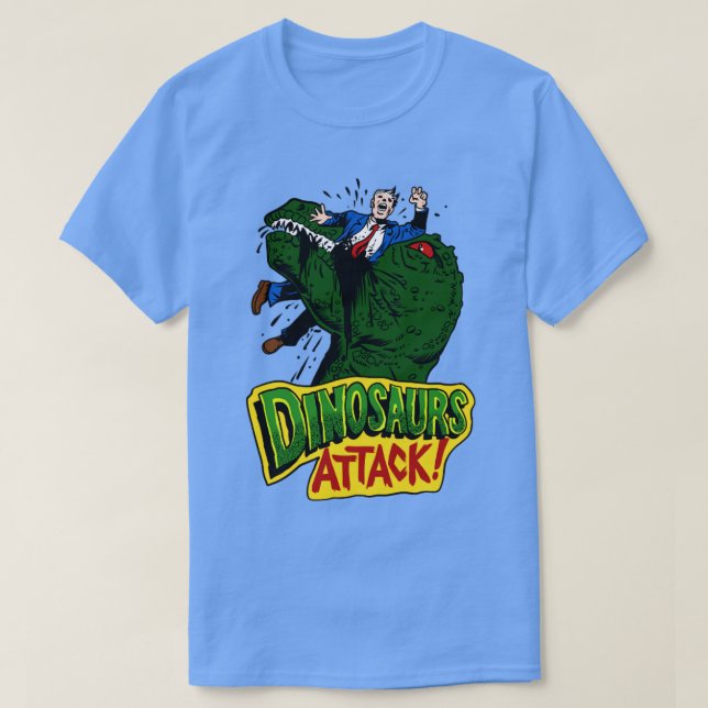 Dinosaurier-Angriff 1 T-Shirt (Design vorne)