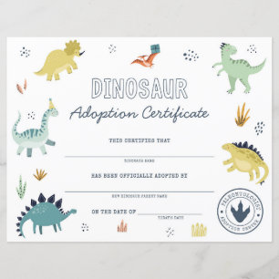 Dinosaurier-Annahmeurkunde
