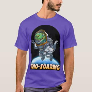 Dinosaurier Astronaut im Weltraum T-Rex Dino-Soari T-Shirt