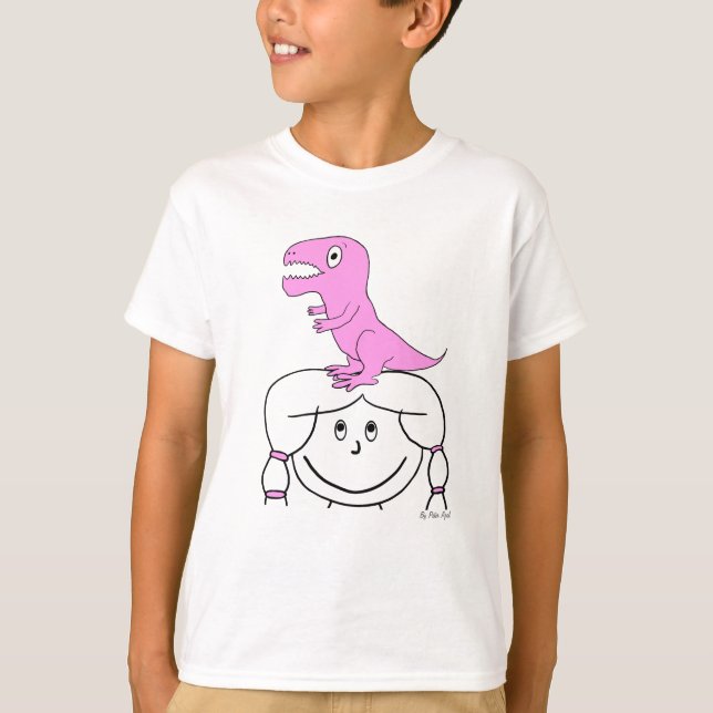 "Dinosaurier auf meinem Kopf!" Das Kleid des T-Shirt (Vorderseite)
