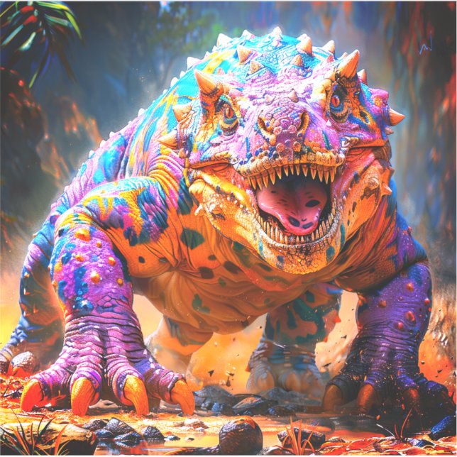 Dinosaurier Aufkleber (Vorderseite)