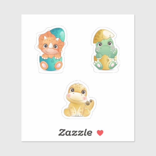 Dinosaurier Aufkleber (Blatt)