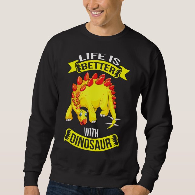 Dinosaurier aus der Kreidezeit Niedlich Dinos Sweatshirt (Vorderseite)