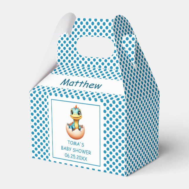 Dinosaurier aus Ei Geschenkschachtel (Rückseite)