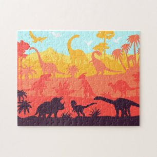 Dinosaurier Aussterben exotischer Tiere Puzzle