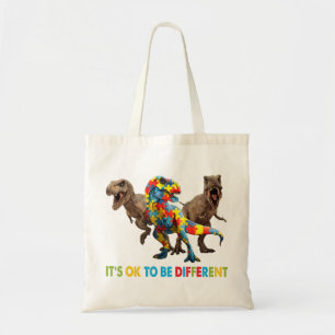 Dinosaurier Autism Awareness Design verfügt über e Tragetasche